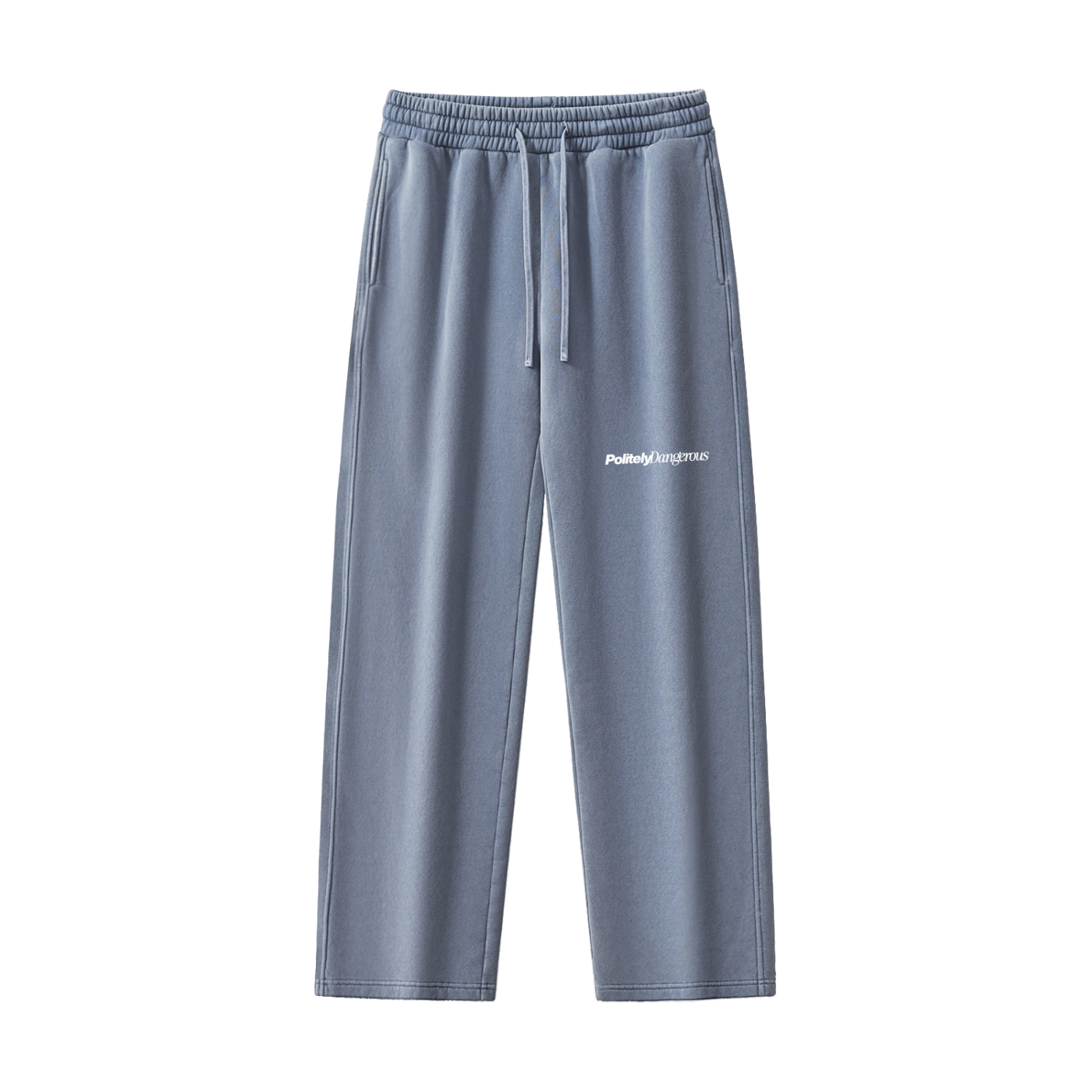 Frayed Enzyme Washed Fleece Sweatpants