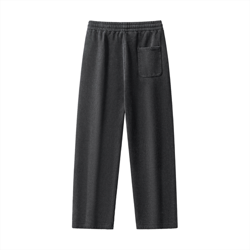 Frayed Enzyme Washed Fleece Sweatpants